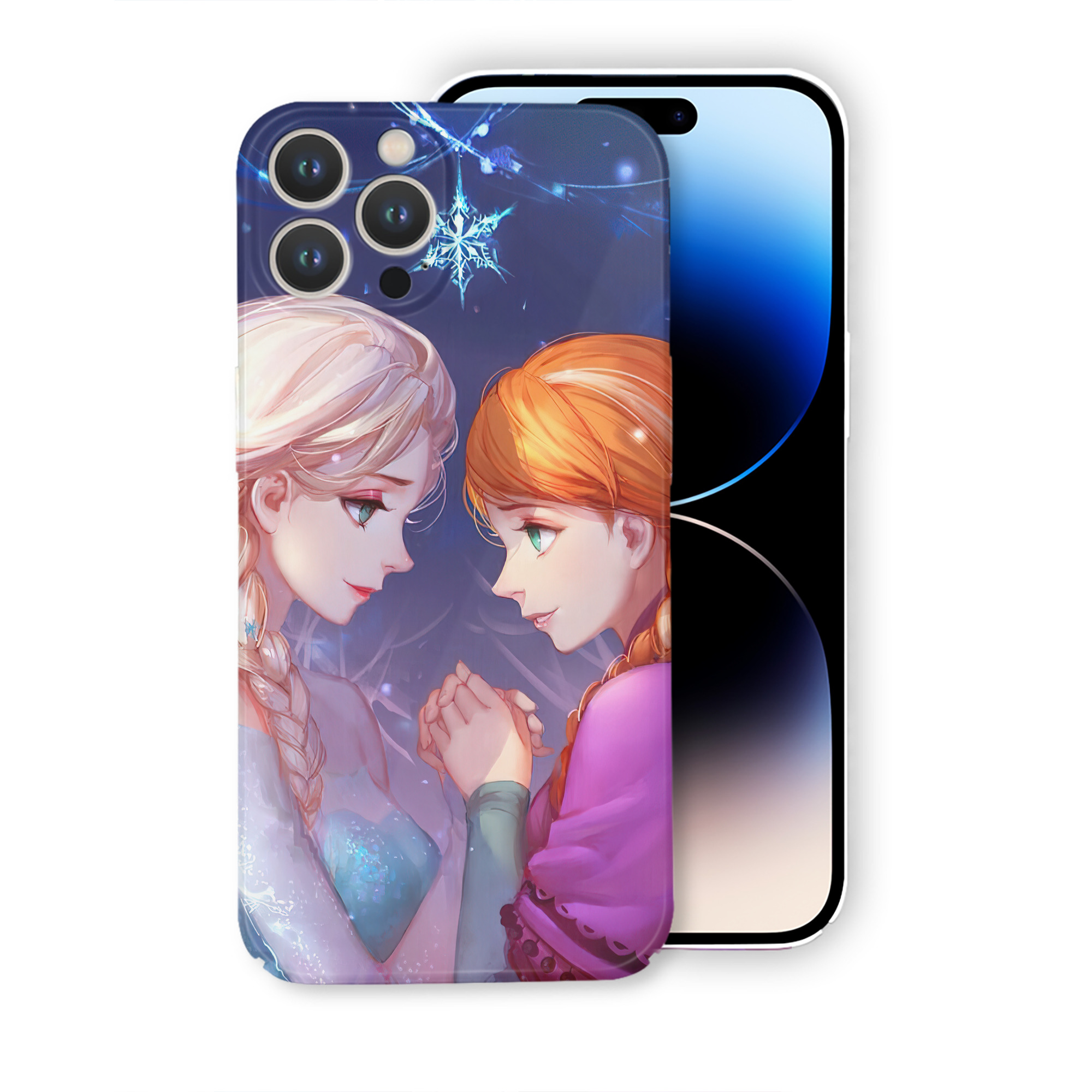 （画像用） アナと雪の女王 アンナ エルサ Frozen Anna Elsa 【iPhone 14シリーズ対応】ハードケース